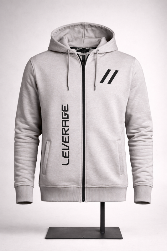 LEVERAGE ZIP-CORE™ Premium Fleece Tracksuit – Grey Edition