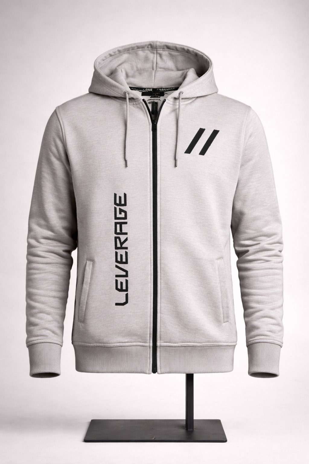 LEVERAGE ZIP-CORE™ Premium Fleece Tracksuit – Grey Edition