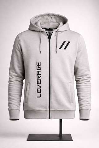 LEVERAGE ZIP-CORE™ Premium Fleece Tracksuit – Grey Edition